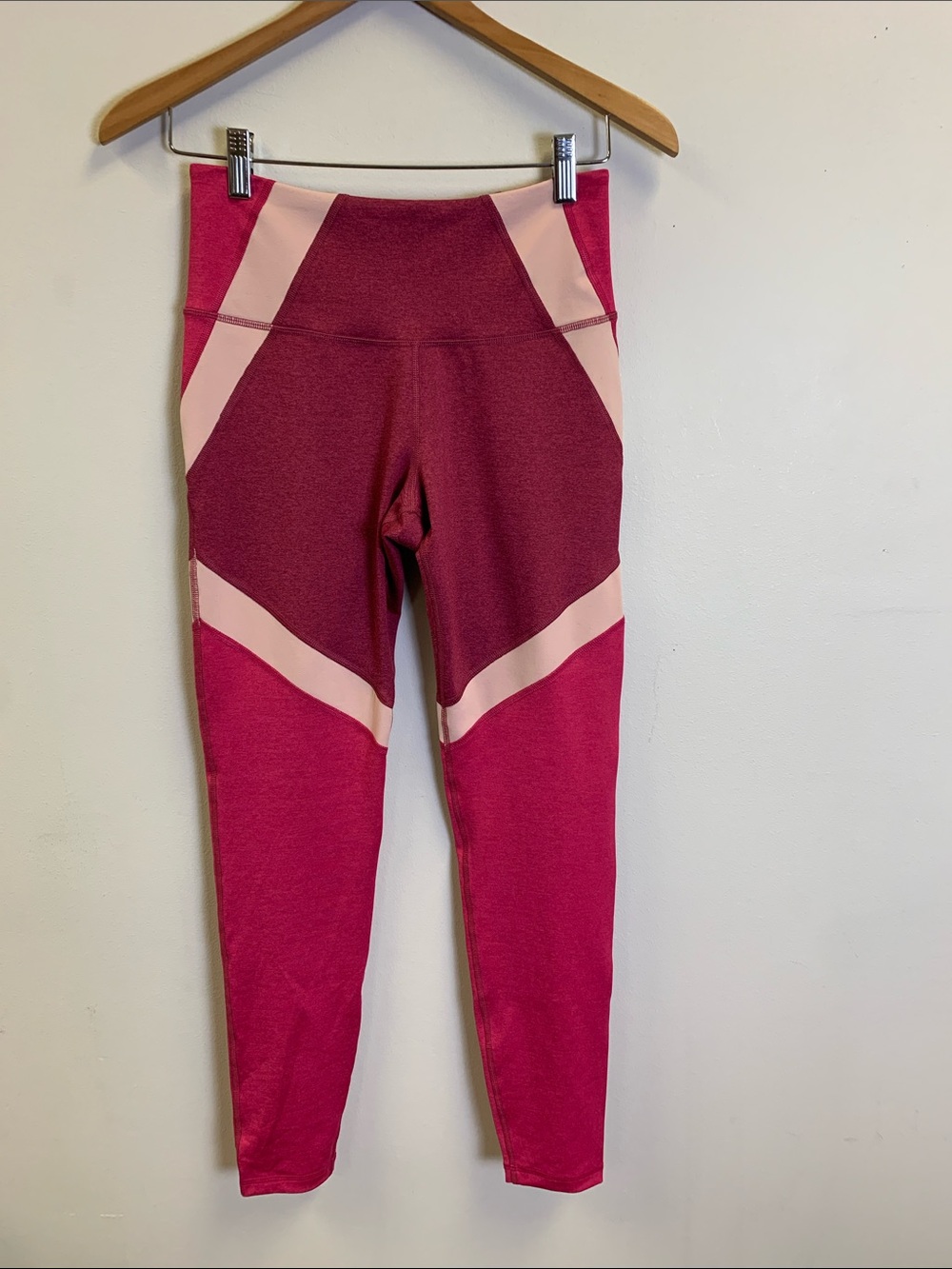 Old Navy Pink Colorblock Leggings